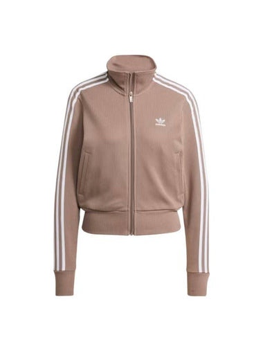 Logo Knit Track Jacket Trace Brown - ADIDAS - BALAAN 1