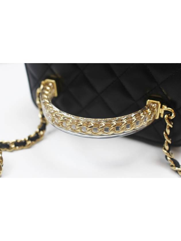 Vanity Top Handle Gold Logo Chain Mini Tote Bag AP3768 - CHANEL - BALAAN 7