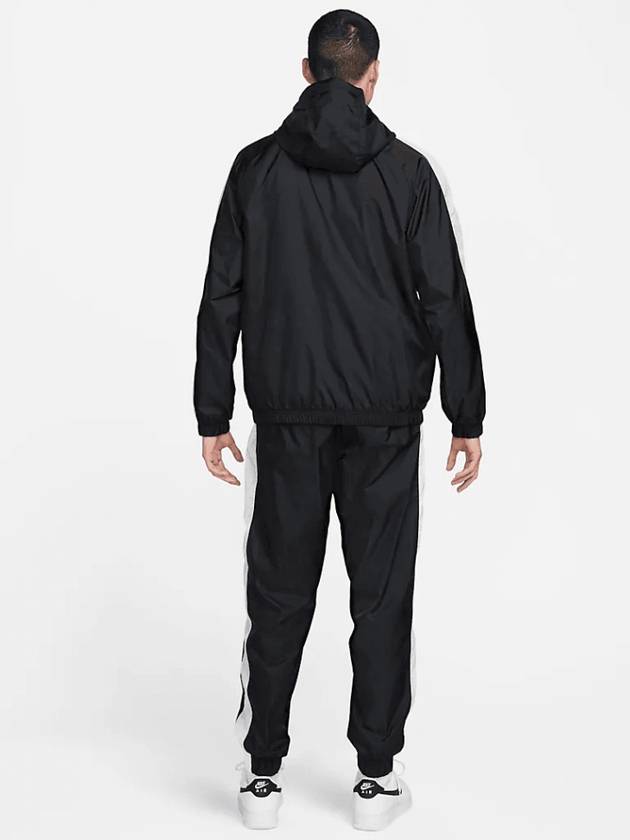 Men's Club Woven Stripe Tracksuit Black - NIKE - BALAAN 4