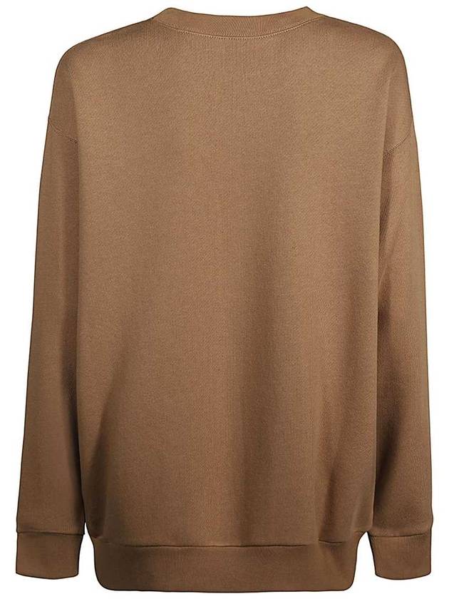 Logo Print Cotton Sweatshirt Brown - GUCCI - BALAAN 3