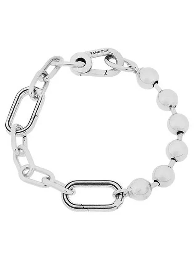 Me Metal Bead Chain Bracelet Silver - PANDORA - BALAAN 3