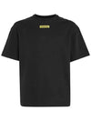 Logo Cotton Short Sleeve T-Shirt Black - CALVIN KLEIN - BALAAN 3