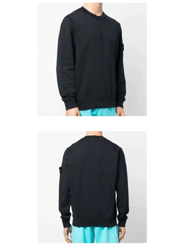 Wappen Patch Crew Neck Sweatshirt Navy - STONE ISLAND - BALAAN 6