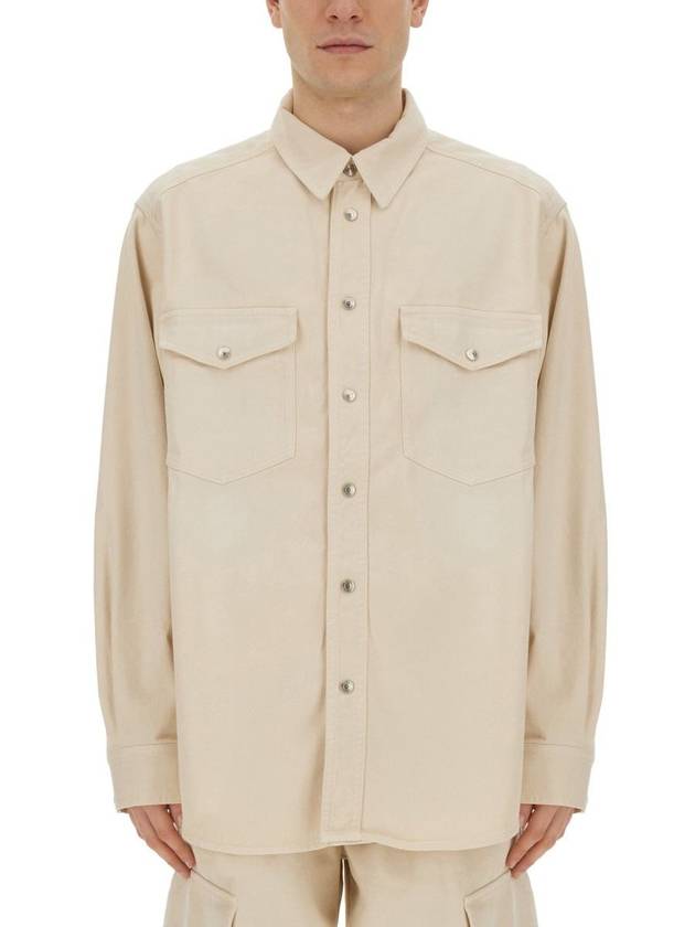 Long Sleeve Shirt CH0102HB B1H07H23EC BEIGE - ISABEL MARANT - BALAAN 2