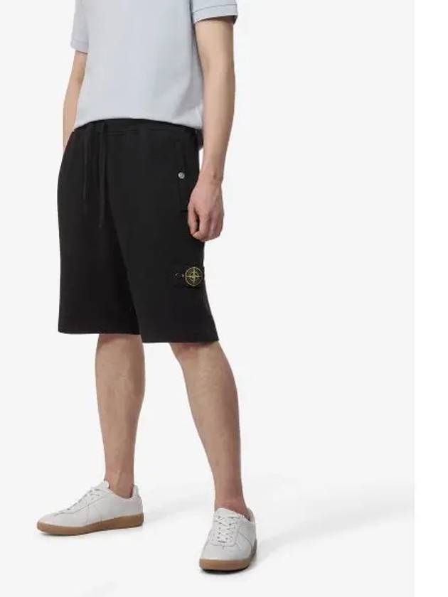 Wappen Patch Old Regular Fit Shorts Black - STONE ISLAND - BALAAN 2