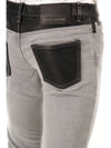 Leather docking slim fit gray denim - MARC JACOBS - BALAAN 4