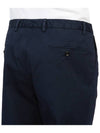 Men's Virgin Wool Straight Pants Navy - DRUMOHR - BALAAN 11