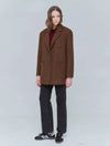 Overfit half coat wool single jacket brown 0150 - VOYONN - BALAAN 9