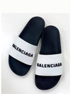 Logo Pool Slippers White - BALENCIAGA - BALAAN 3