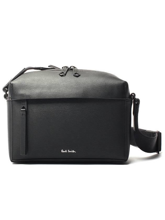 Logo Print Leather Musette Cross Bag Black - PAUL SMITH - BALAAN 2