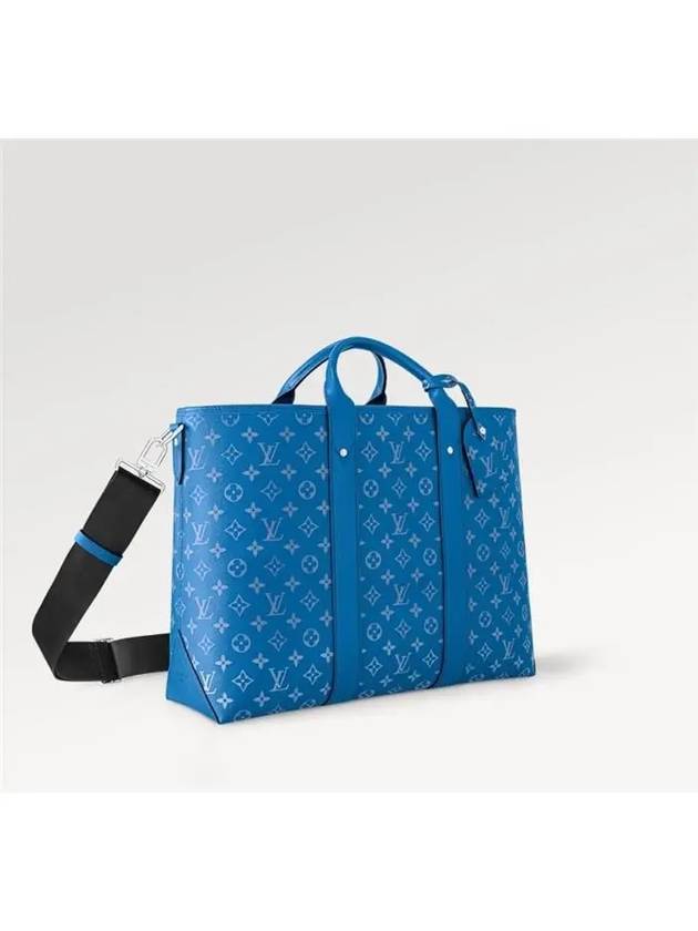 Men's Weekend Taigarama Tote Bag Blue - LOUIS VUITTON - BALAAN 4