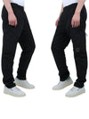 Chrome R Regular Zipper Cargo Straight Pants Black - CP COMPANY - BALAAN 4