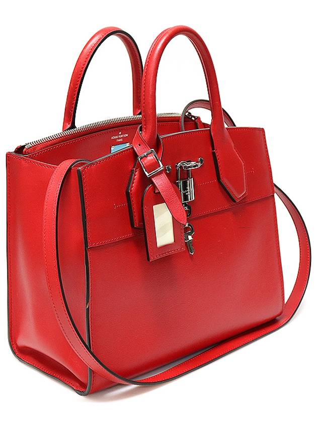 M51030 ROUGE Red Calfskin City Steamer PM 2WAY - LOUIS VUITTON - BALAAN 3