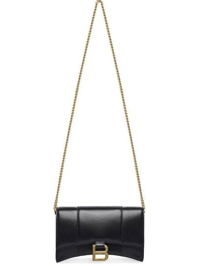 Hourglass Chain Mini Calfskin Cross Bag Black - BALENCIAGA - BALAAN 2