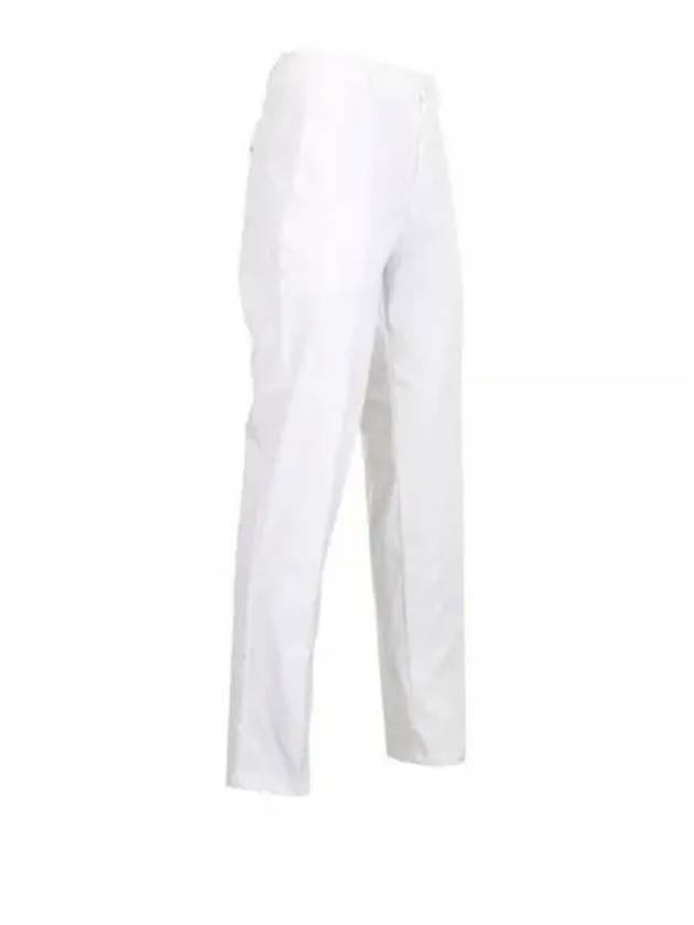 Hidden Drawcord Tapered Regular Fit Straight Pants White - HUGO BOSS - BALAAN 2