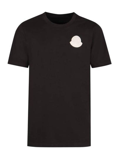 Logo Patch Short Sleeve T-Shirt Black - MONCLER - BALAAN 2