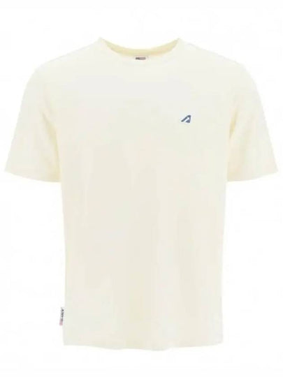 Tennis Crew Neck Short Sleeve T-Shirt White - AUTRY - BALAAN 2