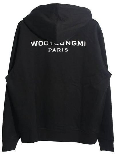 Back Logo Cotton Hoodie Black - WOOYOUNGMI - BALAAN 2