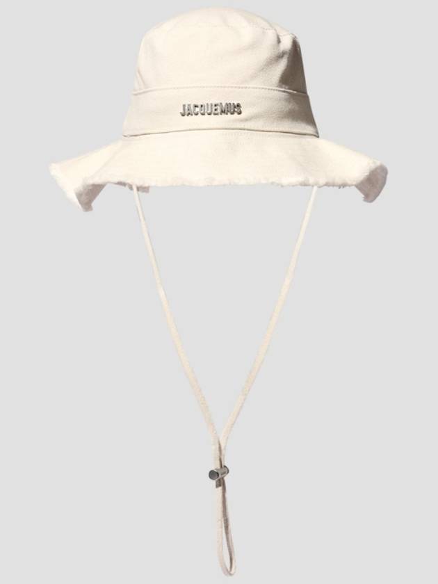 Le Bob Artichaut Bucket Hat Off White - JACQUEMUS - BALAAN 3