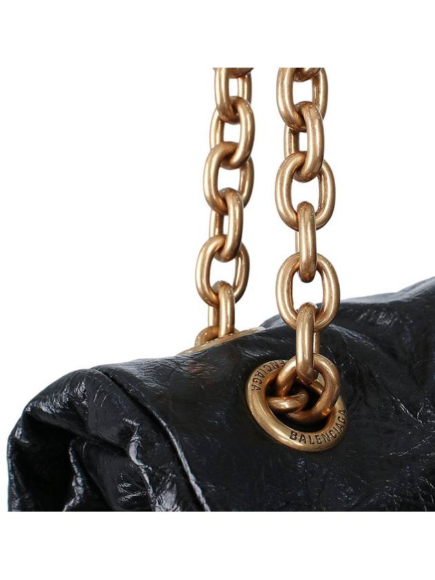 Monaco Small Chain Shoulder Bag Black - BALENCIAGA - BALAAN 10