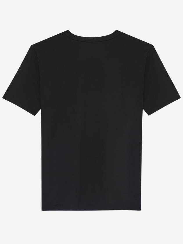 Rive Gauche Short Sleeve T-Shirt Black - SAINT LAURENT - BALAAN 3