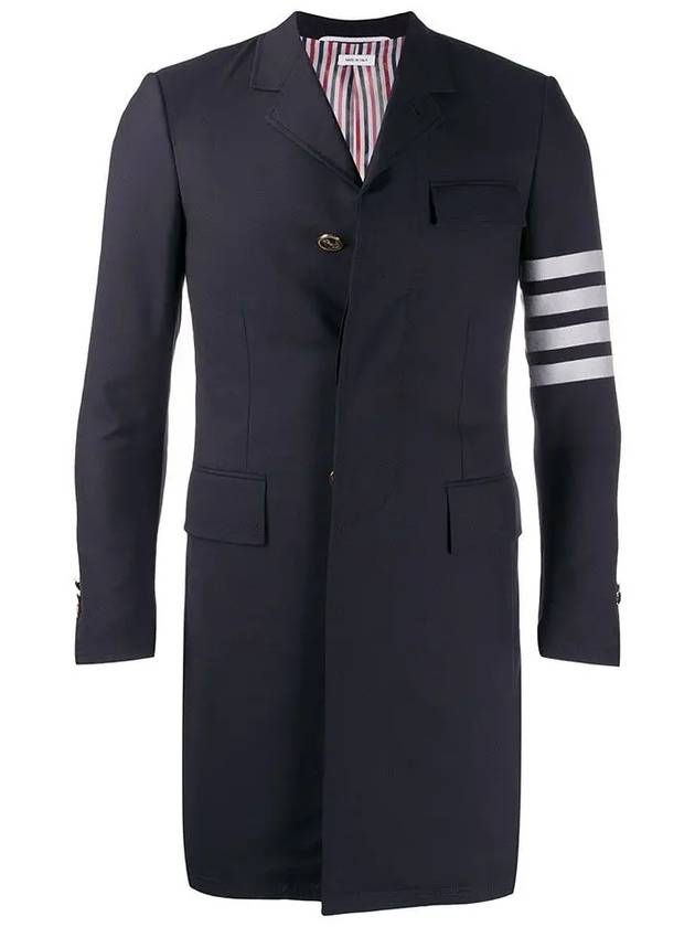 Men's Plain 4 Bar Single Coat Navy - THOM BROWNE - BALAAN 3