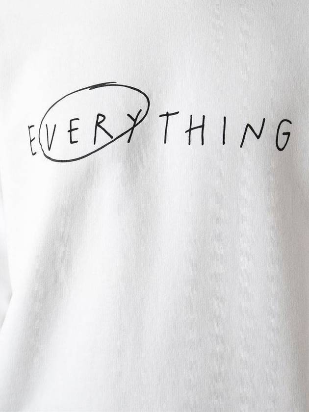 Casey Slogan Sweatshirt White 2HK146 100 - ACNE STUDIOS - BALAAN 8