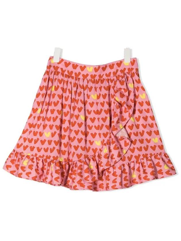 Kids Heart Pattern Frill Skirt 602736 SQK96 H503 - STELLA MCCARTNEY - BALAAN 3