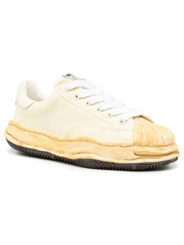 24 A12FW719 White Blake Y OG Sole Canvas Low Top Sneakers - MIHARA YASUHIRO - BALAAN 1