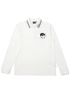 Basic bucket pique polo t shirt OFF WHITE MAN - MALBON GOLF - BALAAN 1