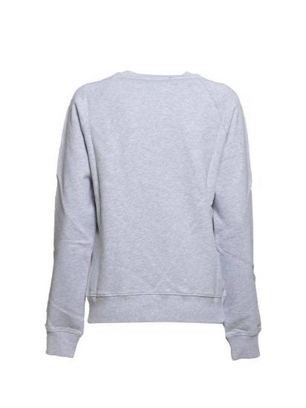 Milano Brushed Logo Print Crew Neck Sweatshirt Grey - MSGM - BALAAN 3