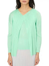 MC March Pleated Cardigan Green - ISSEY MIYAKE - BALAAN 3