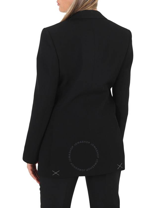 Burberry Ladies Black Tailored Single-Breasted Blazer Jacket, Brand Size 4 (US Size 2) - BURBERRY - BALAAN 3