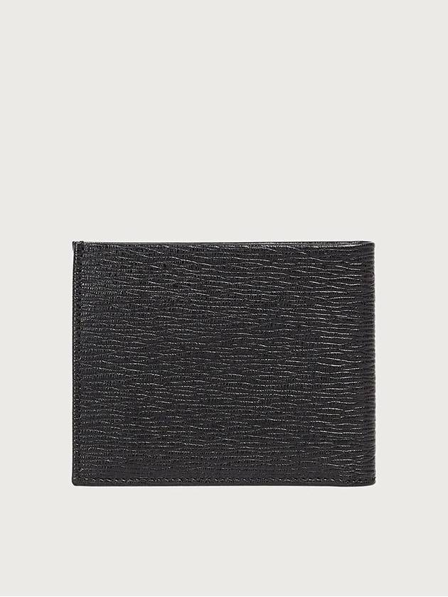 Gancini Half Wallet Black - SALVATORE FERRAGAMO - BALAAN 3