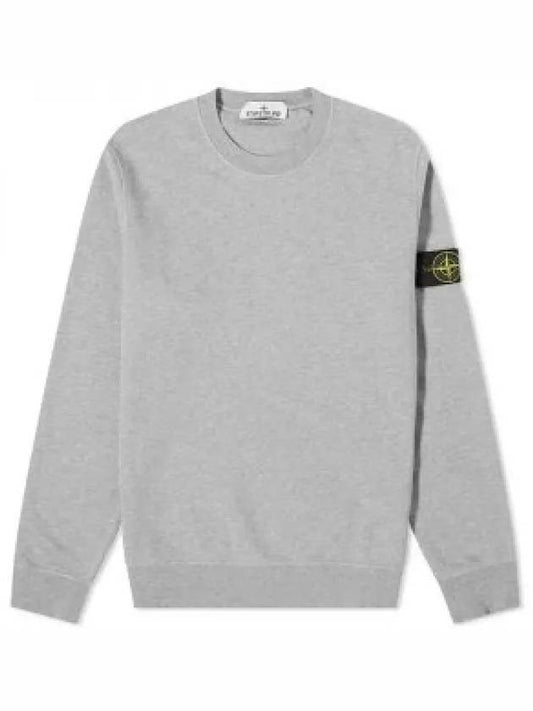 Wappen Patch Garment Dyed Sweatshirt Grey - STONE ISLAND - BALAAN 2