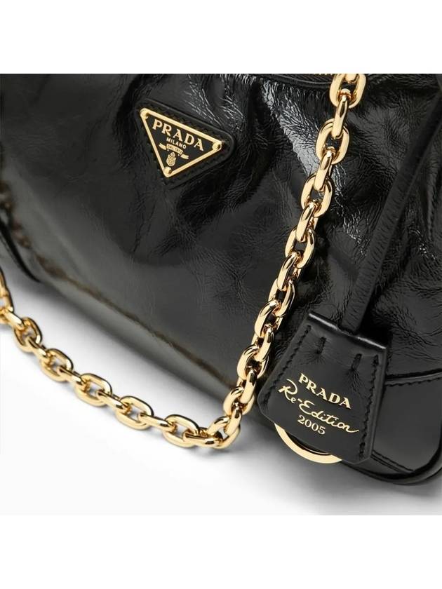 Re-Edition 2005 Leather Shoulder Bag Black - PRADA - BALAAN 5