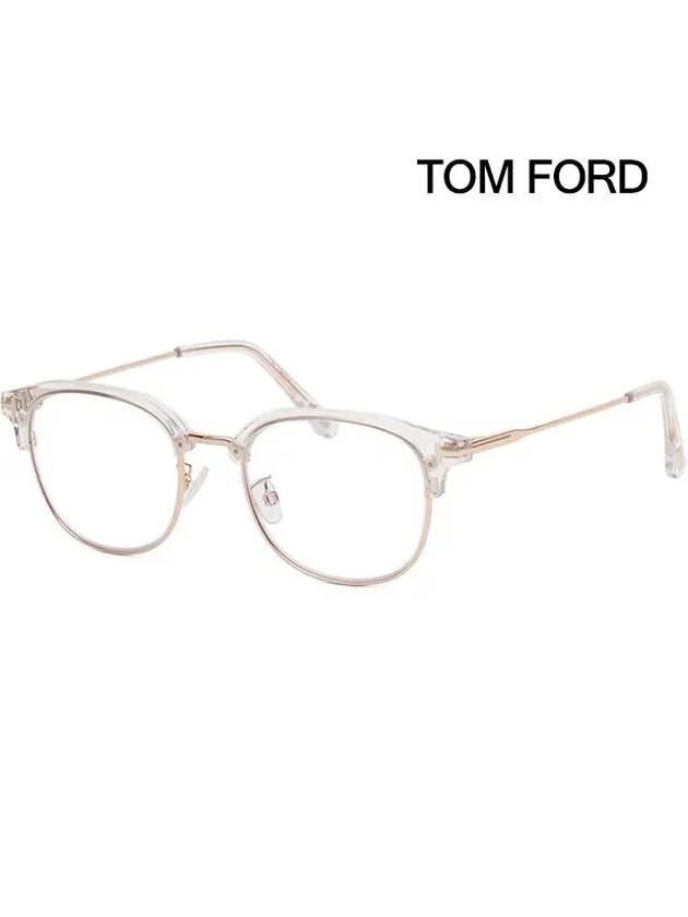 Blue light blocking glasses frame TF5793KB 026 Transparent lower Asian fit - TOM FORD - BALAAN 4