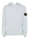 Compass Badge Cotton Hoodie Sky Blue - STONE ISLAND - BALAAN 2