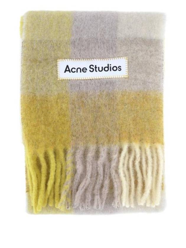 Muffler Scarf CA0084CQX BEIGE YELLOW - ACNE STUDIOS - BALAAN 1