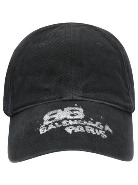 Dirty Paris Baseball Cap Black White Hat - BALENCIAGA - BALAAN 1