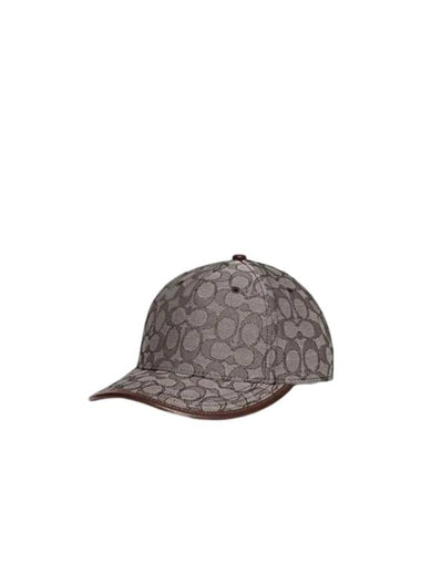 Signature Jacquard Ball Cap Grey - COACH - BALAAN 1