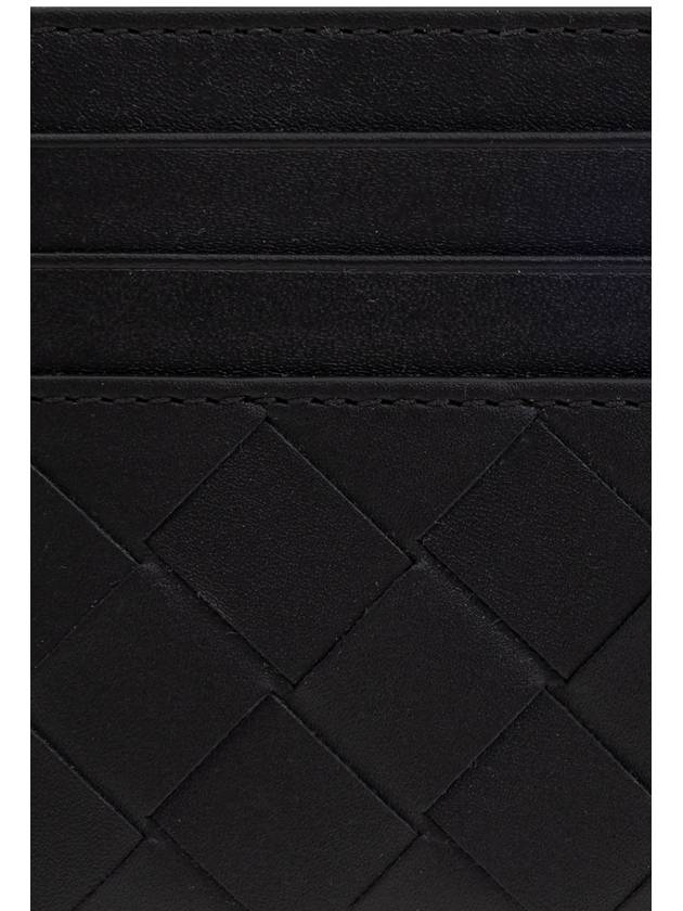 Bottega Veneta Leather Card Case, Men's, Black - BOTTEGA VENETA - BALAAN 3