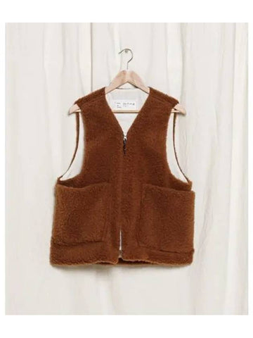 CAMI Ami EL FORTGENS U ZIP VEST BROWN - CAMIEL FORTGENS - BALAAN 1