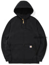 Loose Fit Midweight Hoodie Zip-up Black - CARHARTT - BALAAN 2