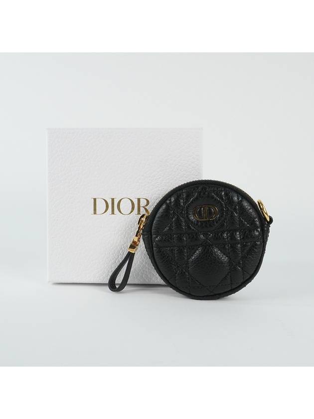 Caro Detachable Coin Purse Black - DIOR - BALAAN 3