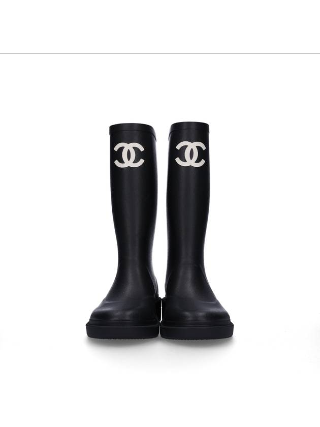 Boots Caoutchouc Black - CHANEL - BALAAN 5