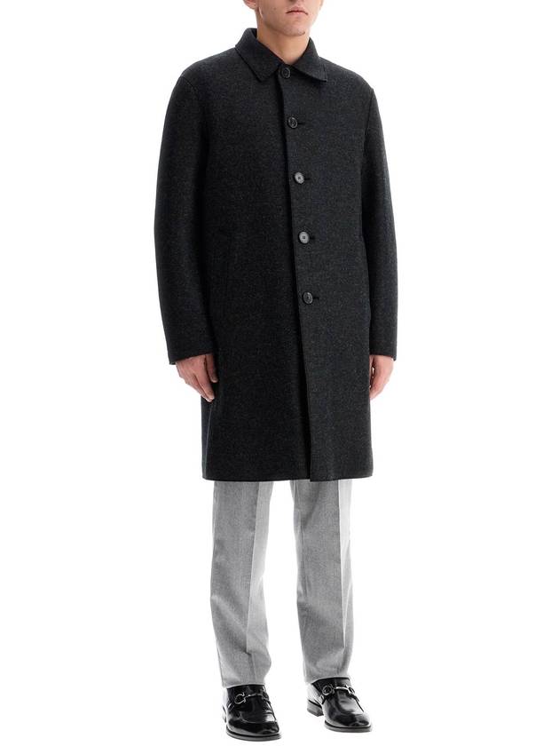 single-breasted pressed wool coat - HARRIS WHARF LONDON - BALAAN 2