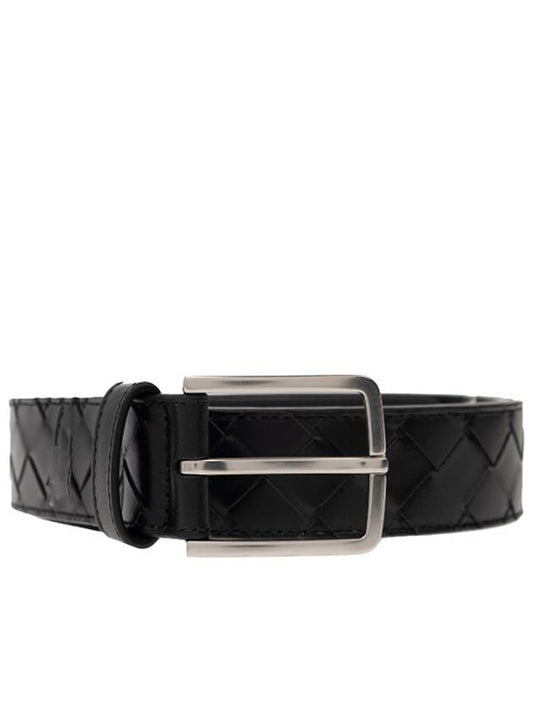 Intrecciato Belt Black - BOTTEGA VENETA - BALAAN 2