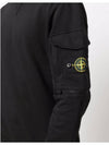 Waffen Patch Zipper Pocket Sweatshirt Black - STONE ISLAND - BALAAN 4