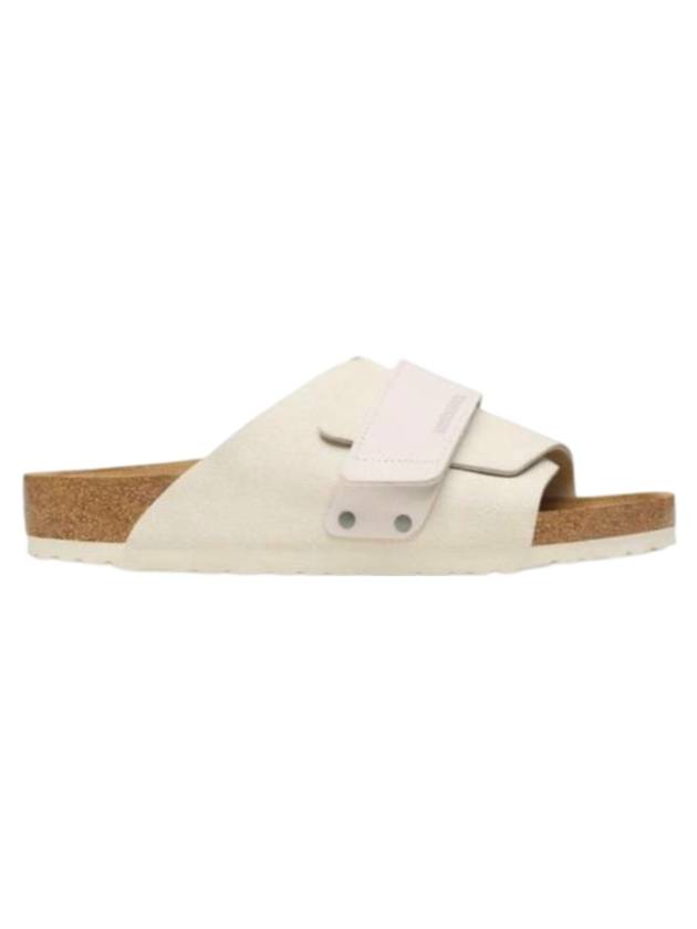 Kyoto Nubuck Suede Leather Sandals Antique White - BIRKENSTOCK - BALAAN 1